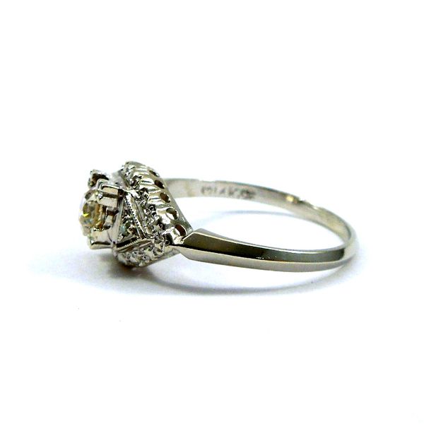 European Cut Diamond Engagement Ring Image 2 Joint Venture Jewelry Cary, NC