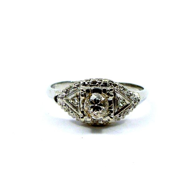 European Cut Diamond Engagement Ring Joint Venture Jewelry Cary, NC