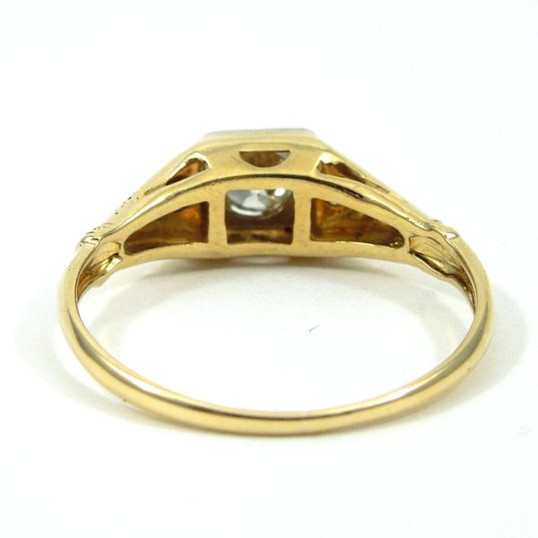 Vintage Mine Cut Engagement Ring Image 3 Joint Venture Jewelry Cary, NC
