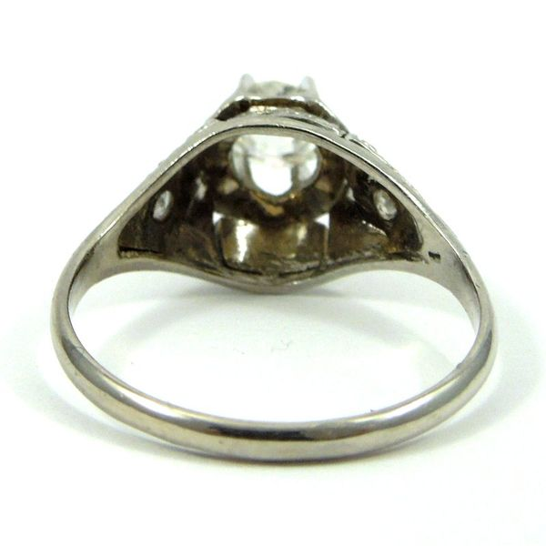 Vintage Mine Cut Diamond Engagement Ring Image 3 Joint Venture Jewelry Cary, NC