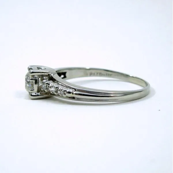 Vintage Mine Cut Engagement Ring Image 2 Joint Venture Jewelry Cary, NC