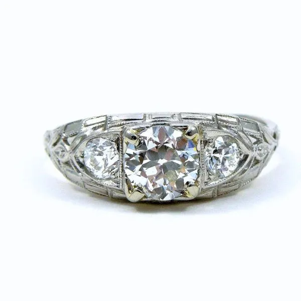 Euro Cut Diamond Engagement Ring Joint Venture Jewelry Cary, NC