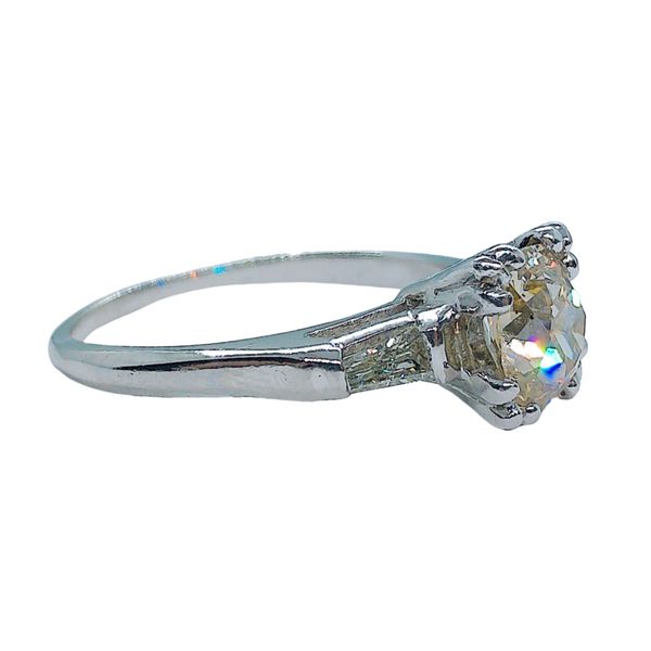 Old Mine Cut Diamond Engagement Ring Image 2 Joint Venture Jewelry Cary, NC