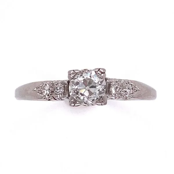 Deco European Cut Diamond Engagement Ring Joint Venture Jewelry Cary, NC