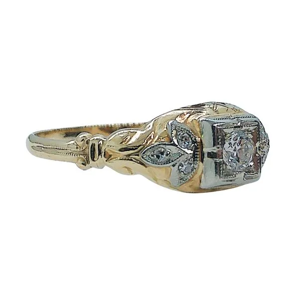 Vintate Diamond Engagement Ring Image 2 Joint Venture Jewelry Cary, NC