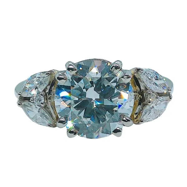 Euro Cut Diamond Engagement Ring Joint Venture Jewelry Cary, NC