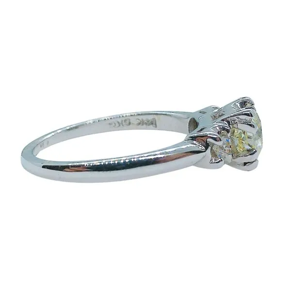 Old Mine Cut Diamond Engagement Ring Image 2 Joint Venture Jewelry Cary, NC