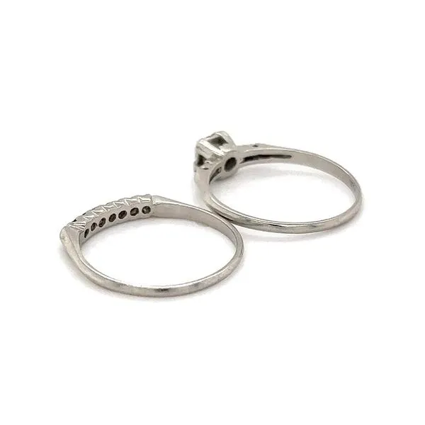 Vintage Mid-Century Diamond Engagment Set Image 3 Joint Venture Jewelry Cary, NC