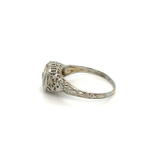 Art Deco Antique Diamond Engagement Ring Image 2 Joint Venture Jewelry Cary, NC