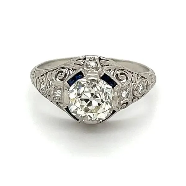 Art Deco European Cut Diamond Engagement Ring Joint Venture Jewelry Cary, NC