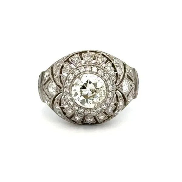 European Cut Diamond Engagement Ring Joint Venture Jewelry Cary, NC