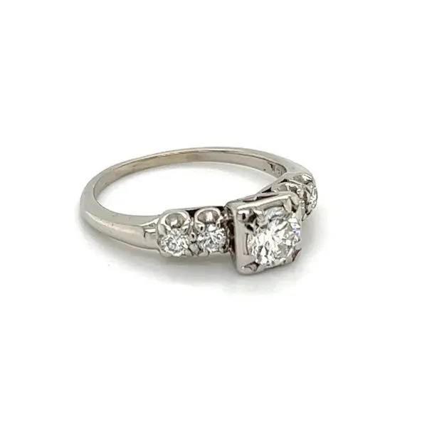 Transition Cut Deco Engagement Ring Image 2 Joint Venture Jewelry Cary, NC