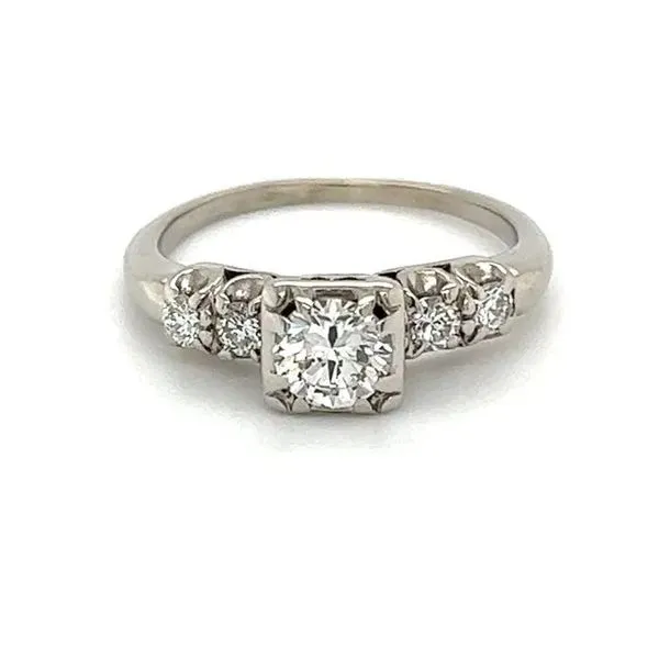 Transition Cut Deco Engagement Ring Joint Venture Jewelry Cary, NC