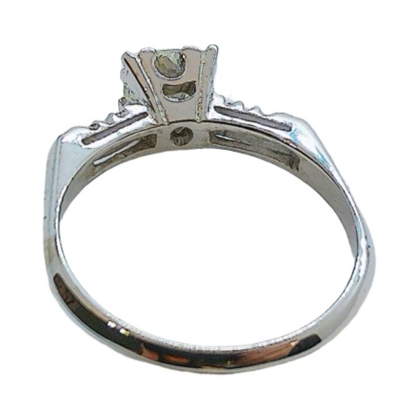 14K White Gold 0.70 CT Old European Cut Diamond Estate Engagement Ring Image 3 Joint Venture Jewelry Cary, NC