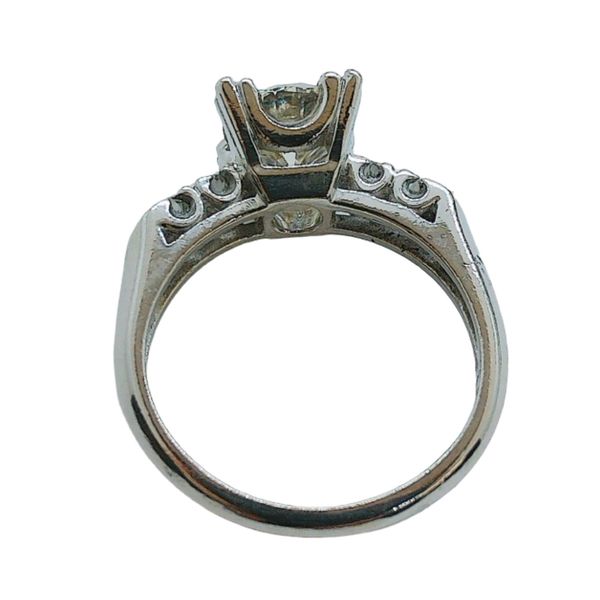 Platinum Art Deco 1.28ct Transitional Cut Diamond Engagement Ring Image 3 Joint Venture Jewelry Cary, NC