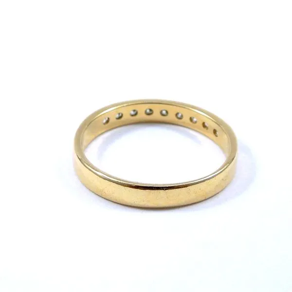 Yellow Gold Diamond Wedding Band Image 3 Joint Venture Jewelry Cary, NC