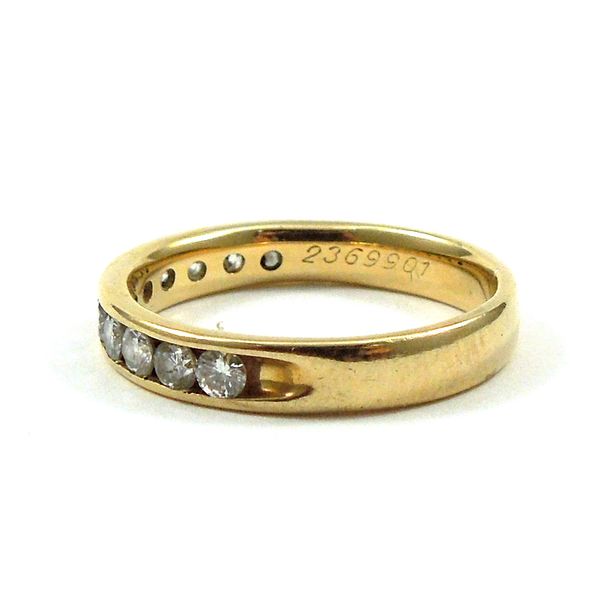 Yellow Gold Diamond Wedding Band Image 2 Joint Venture Jewelry Cary, NC