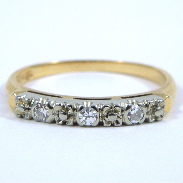 Two Tone Diamond Wedding Band Joint Venture Jewelry Cary, NC