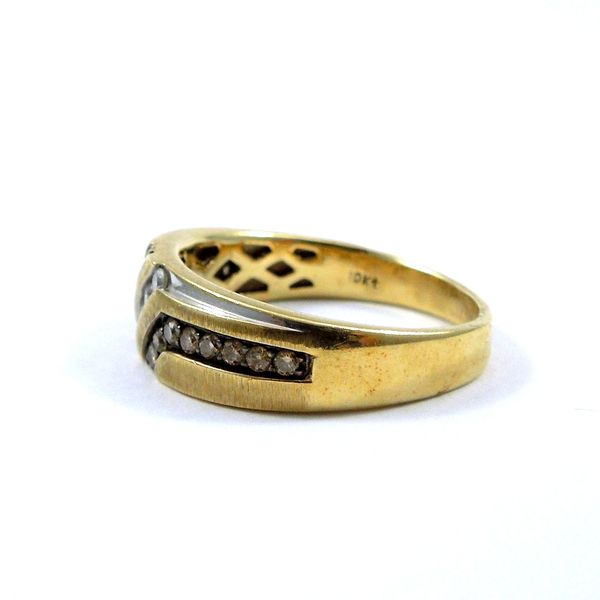 Gents Diamond Wedding Band Image 2 Joint Venture Jewelry Cary, NC