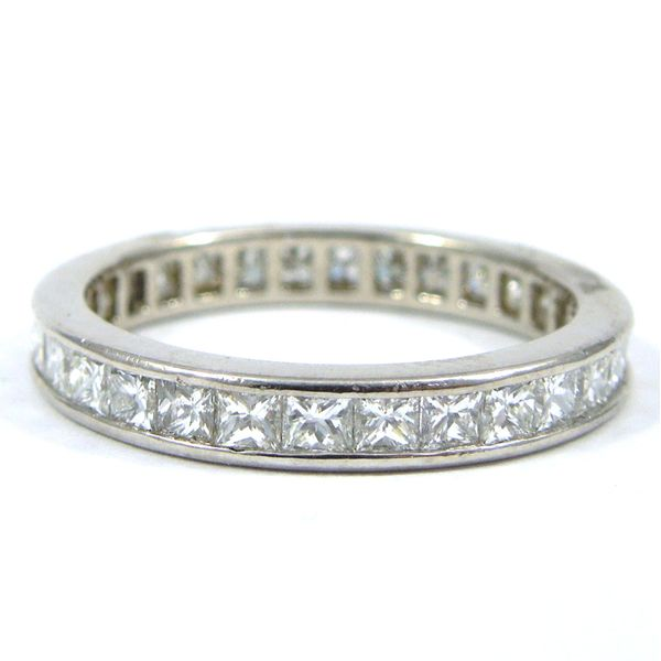 Princess Cut Eternity Wedding Band Joint Venture Jewelry Cary, NC