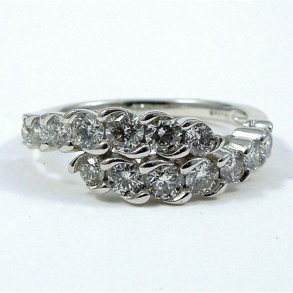 Diamond Bypass Wedding Band Joint Venture Jewelry Cary, NC