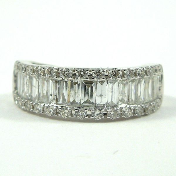 Baguette Cut Diamond Wedding Band Joint Venture Jewelry Cary, NC