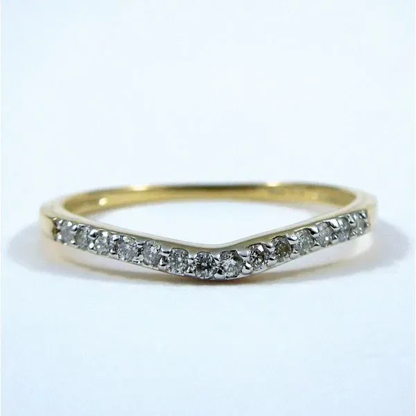 Curved Diamond Wedding Band Joint Venture Jewelry Cary, NC