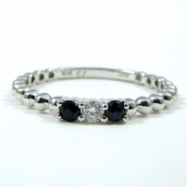 Sapphire & Diamond Wedding Band Joint Venture Jewelry Cary, NC