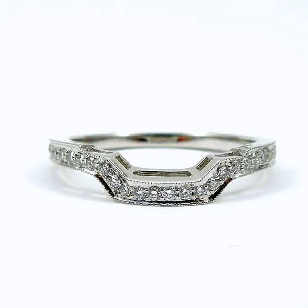 Curved Diamond Wedding Band Joint Venture Jewelry Cary, NC