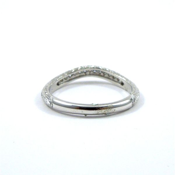 Curved Diamond Wedding Band Image 3 Joint Venture Jewelry Cary, NC