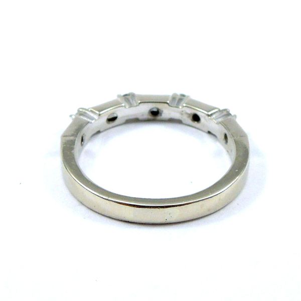 Baguette and Round Diamond Wedding Band Image 3 Joint Venture Jewelry Cary, NC