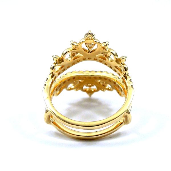 Filigree and Diamond Wrap Wedding Band Image 3 Joint Venture Jewelry Cary, NC