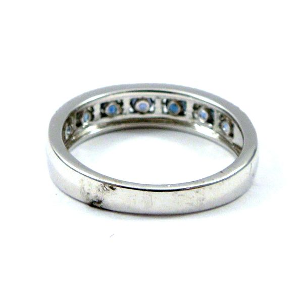 Sapphire and Diamond Wedding Band Image 3 Joint Venture Jewelry Cary, NC