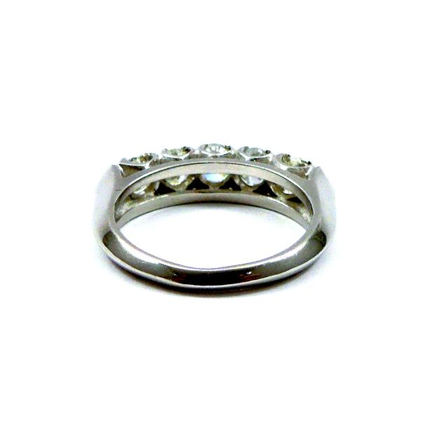 Five Stone Diamond Wedding Band Image 3 Joint Venture Jewelry Cary, NC