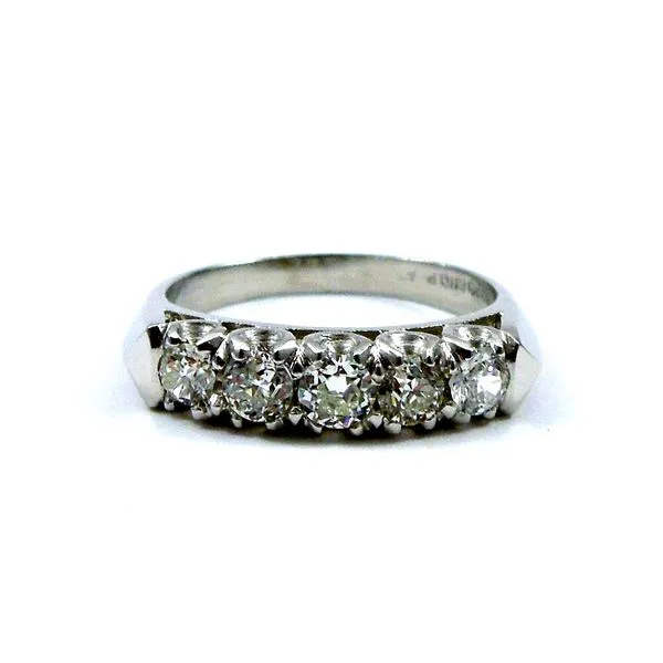 Platinum Diamond Wedding Band Image 2 Joint Venture Jewelry Cary, NC