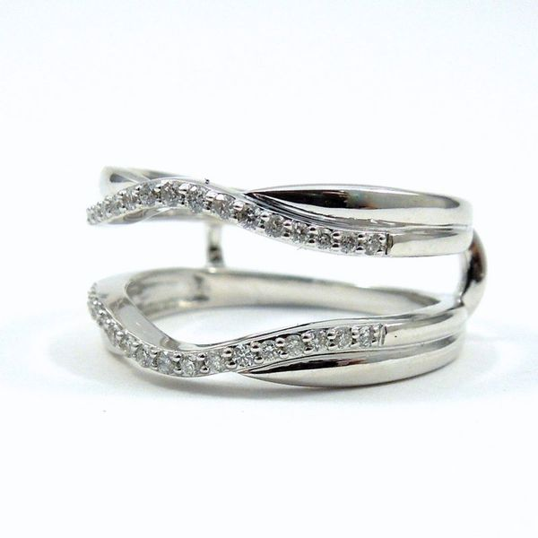 Diamond Jacket Style Wedding Band Image 2 Joint Venture Jewelry Cary, NC