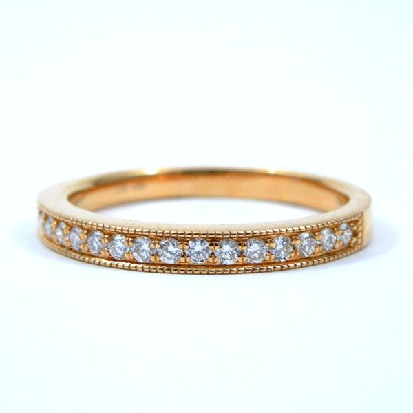 Rose Gold Diamond Wedding Band Joint Venture Jewelry Cary, NC