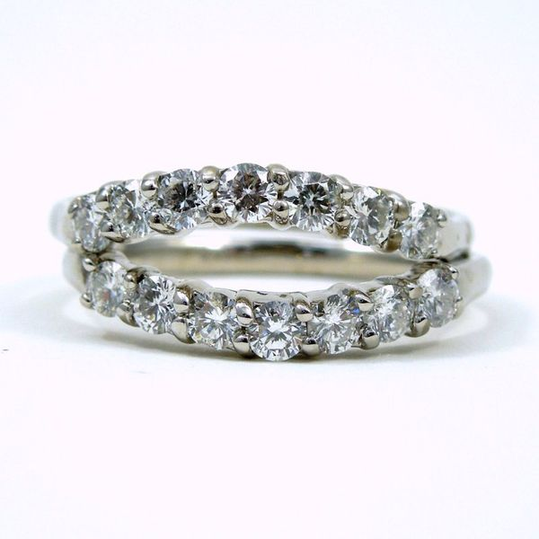 Set of Curved Diamond Wedding Bands Joint Venture Jewelry Cary, NC