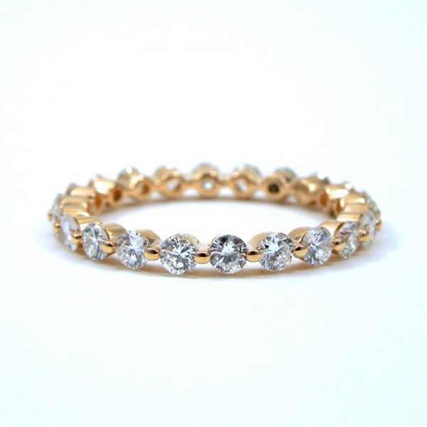 Rose Diamond Eternity Wedding Band Joint Venture Jewelry Cary, NC
