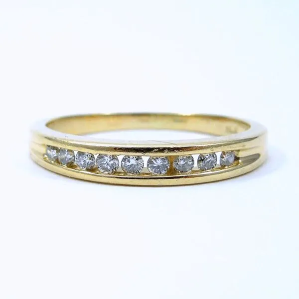 Channel Set Diamond Wedding Band Joint Venture Jewelry Cary, NC