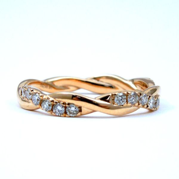 Twisted Diamond Wedding Band Joint Venture Jewelry Cary, NC