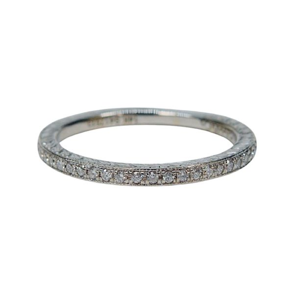 Diamond Engraved Wedding Band Joint Venture Jewelry Cary, NC