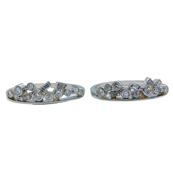 Set of Two Diamond Guard Wedding Bands Image 2 Joint Venture Jewelry Cary, NC