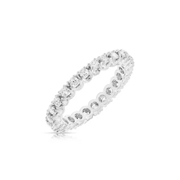 One Carat Eternity Diamond Wedding Band Image 3 Joint Venture Jewelry Cary, NC