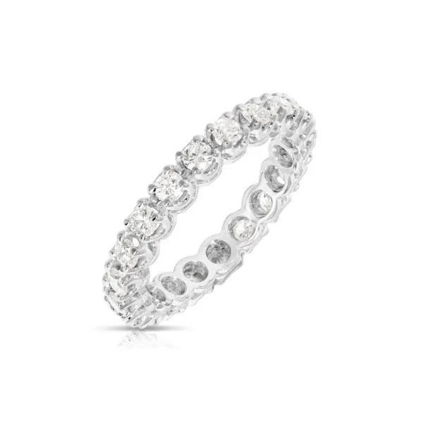 One And A Half Carat Diamond Eternity Wedding Band Image 3 Joint Venture Jewelry Cary, NC