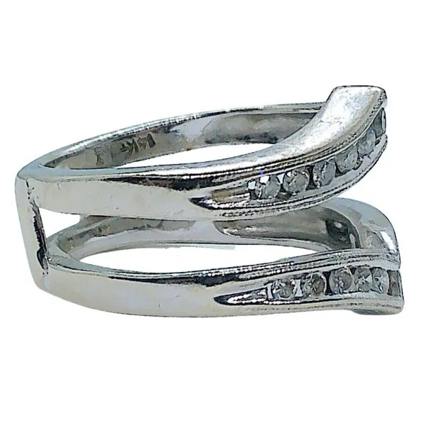 Diamond Jacket Style Wedding Band Image 2 Joint Venture Jewelry Cary, NC