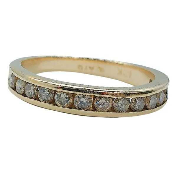 Channel Set Diamond Wedding Band Joint Venture Jewelry Cary, NC