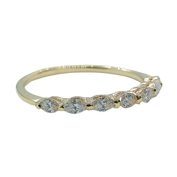 Marquise Cut Diamond Wedding Band Image 2 Joint Venture Jewelry Cary, NC