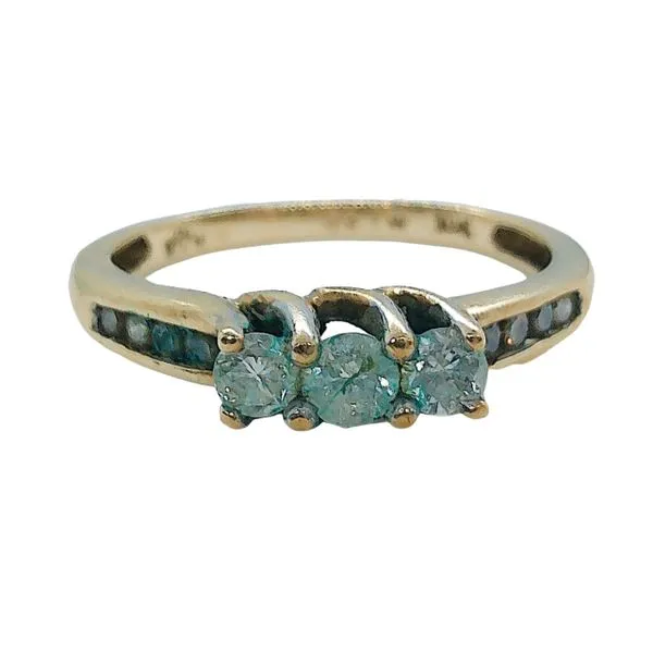 Three Stone Diamond Band Ring Joint Venture Jewelry Cary, NC