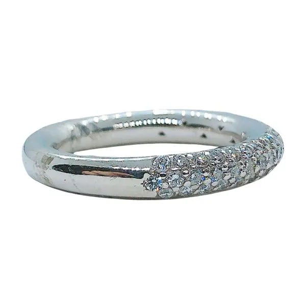 Pave Diamond Wedding Band Image 2 Joint Venture Jewelry Cary, NC